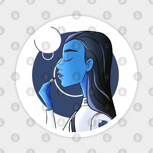 lipstick Ar'alani Magnet by Lipstick and Lightsabers